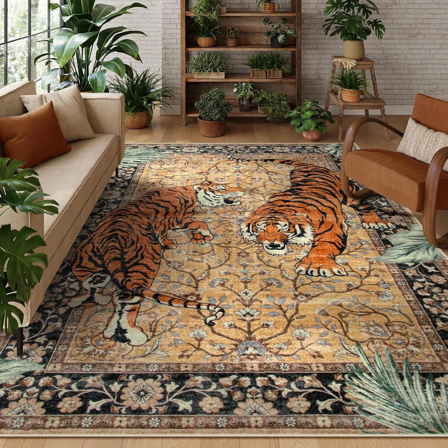 Jungle Tiger Rug for Living Ro - Electronics Repair Desk ulasan dan harga