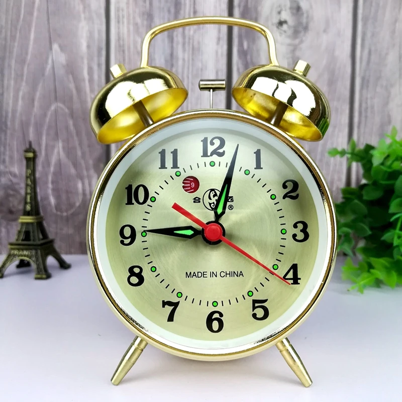 Metal Mechanical Alarm Clock C - Electronics Repair Desk ulasan dan harga